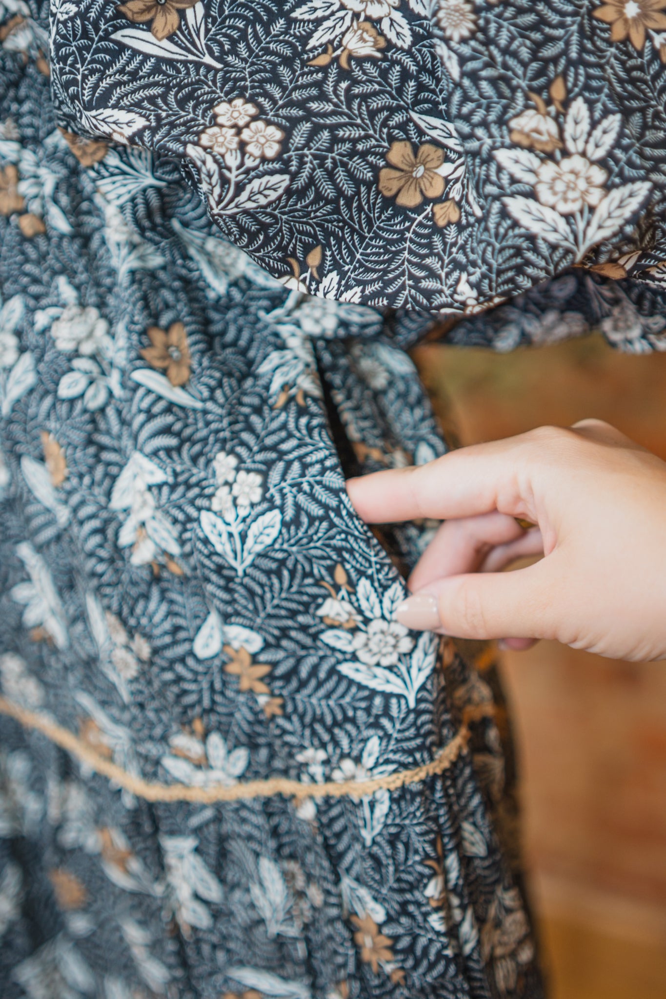 All the Details Black Floral Dress