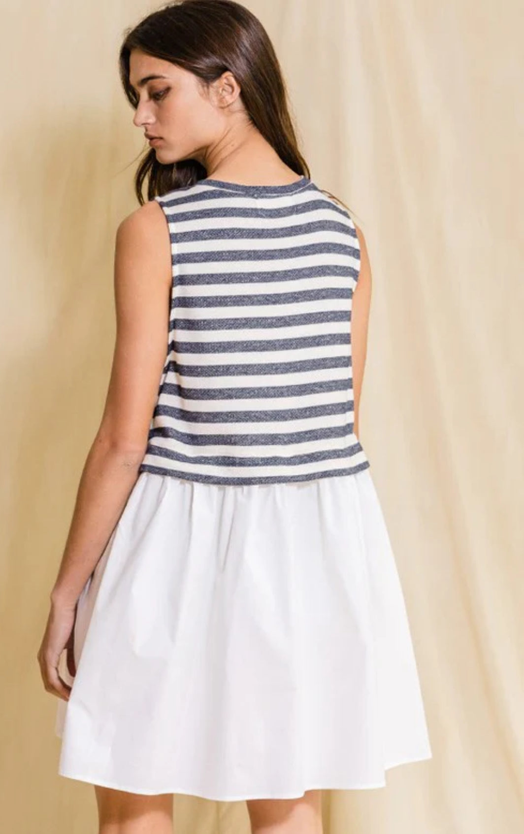 Contrast Stripe Dress