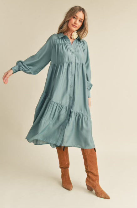 Dusty Blue Midi