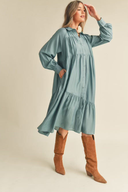 Dusty Blue Midi