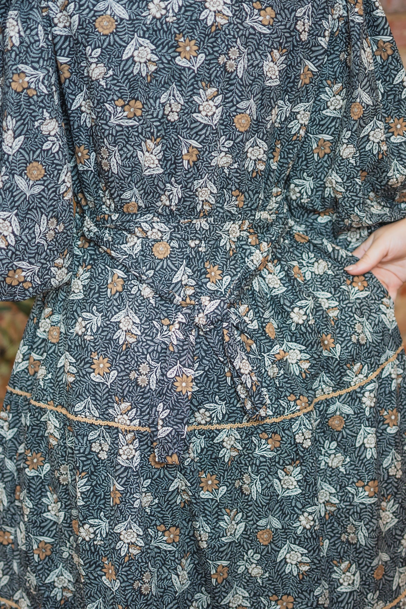 All the Details Black Floral Dress