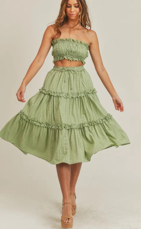 Spring Sprung Midi Skirt