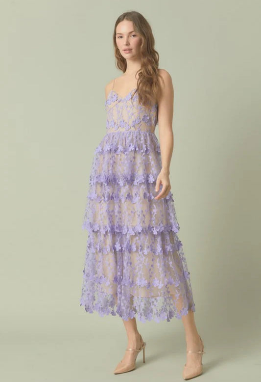 Lilac Floral Dreams Dress