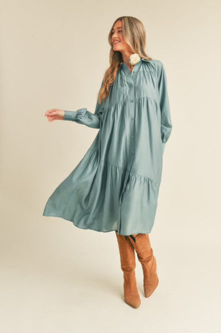 Dusty Blue Midi